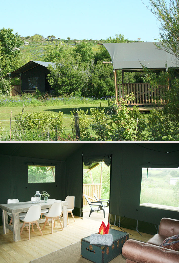 glamping in Cornwall